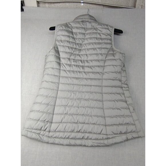 Isaac Mizrahi Live Women's Gray Sleeveless Zip Puffer Vest Jacket XXS USED - Picture 5 of 6